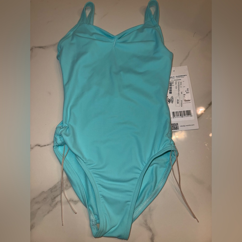 Girls Blue Nikolay Leotard sz 6
